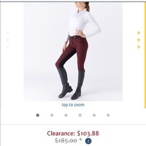 r.j classics Pants - Maroon colored full seat breeches r.j classics Pants - Maroon colored full seat breeches